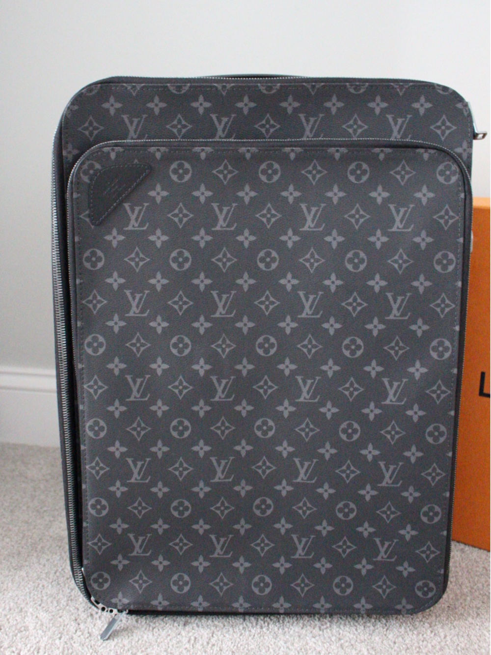 Louis Vuitton Gray Monogram Laptop Sleeve